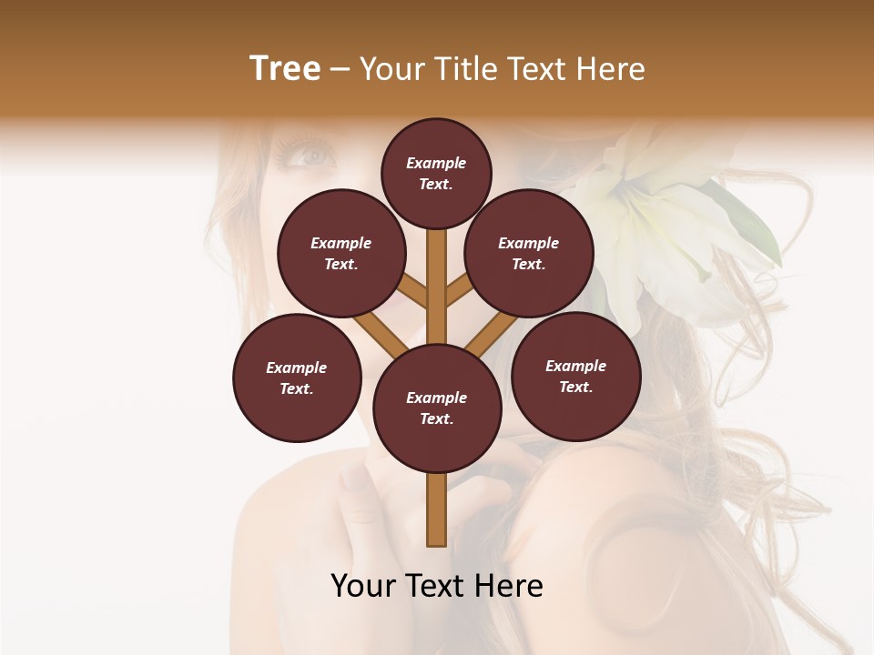 Teeth Isolated Flower PowerPoint Template