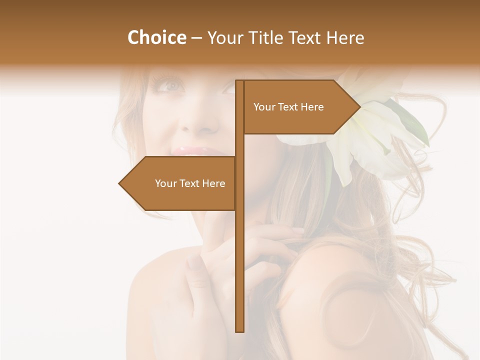 Teeth Isolated Flower PowerPoint Template