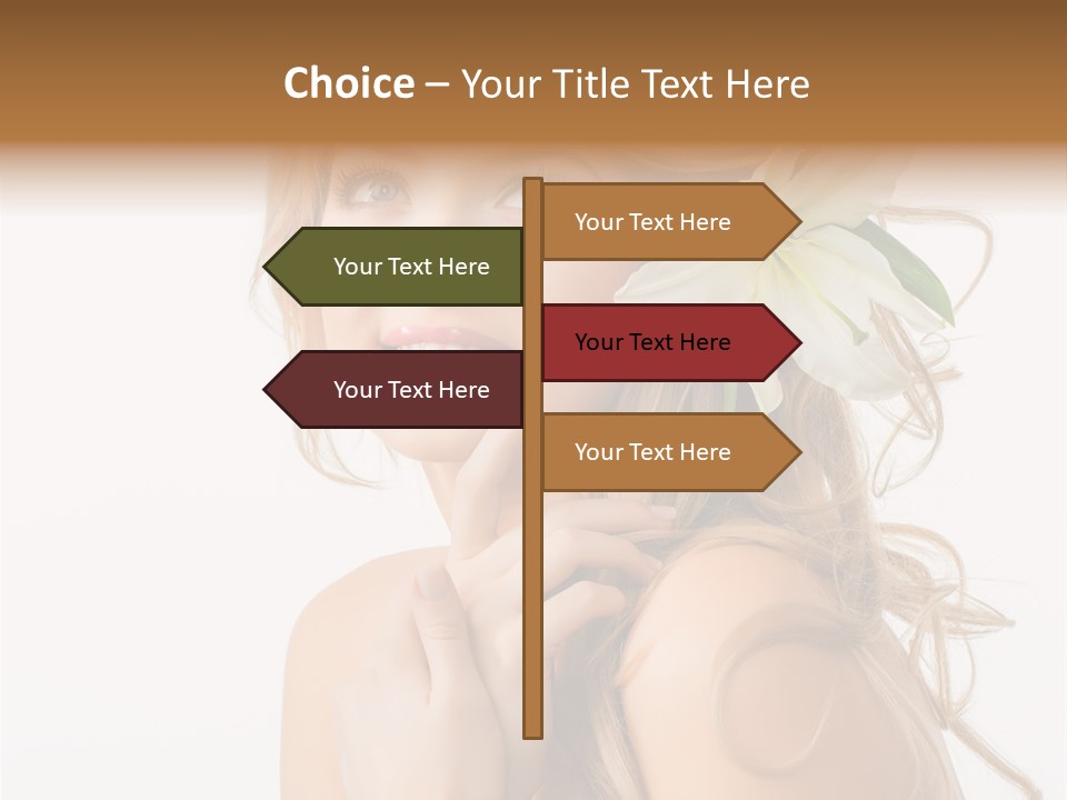 Teeth Isolated Flower PowerPoint Template