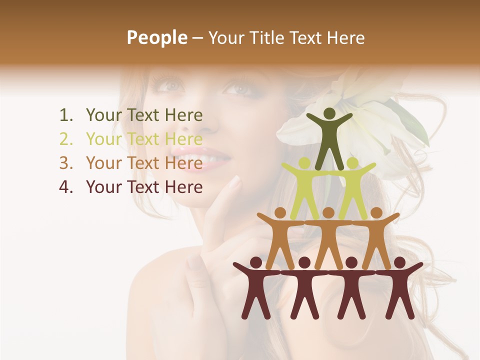 Teeth Isolated Flower PowerPoint Template