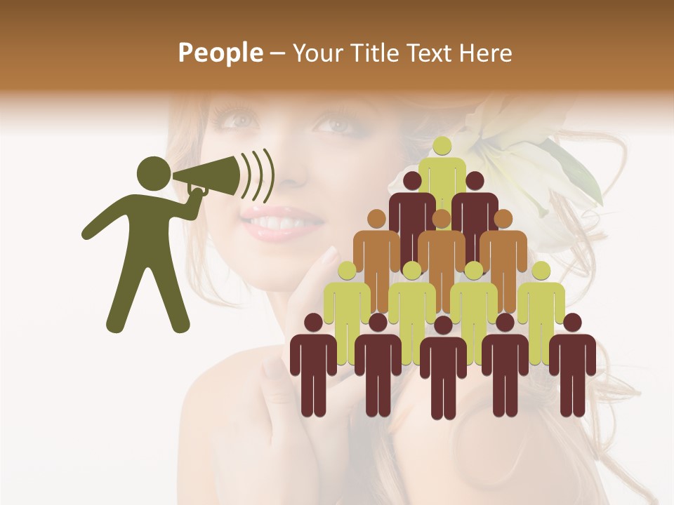 Teeth Isolated Flower PowerPoint Template