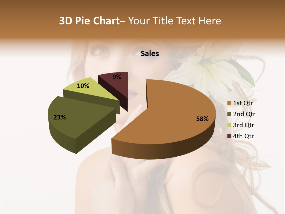 Teeth Isolated Flower PowerPoint Template