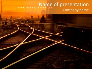 Track Long Way PowerPoint Template