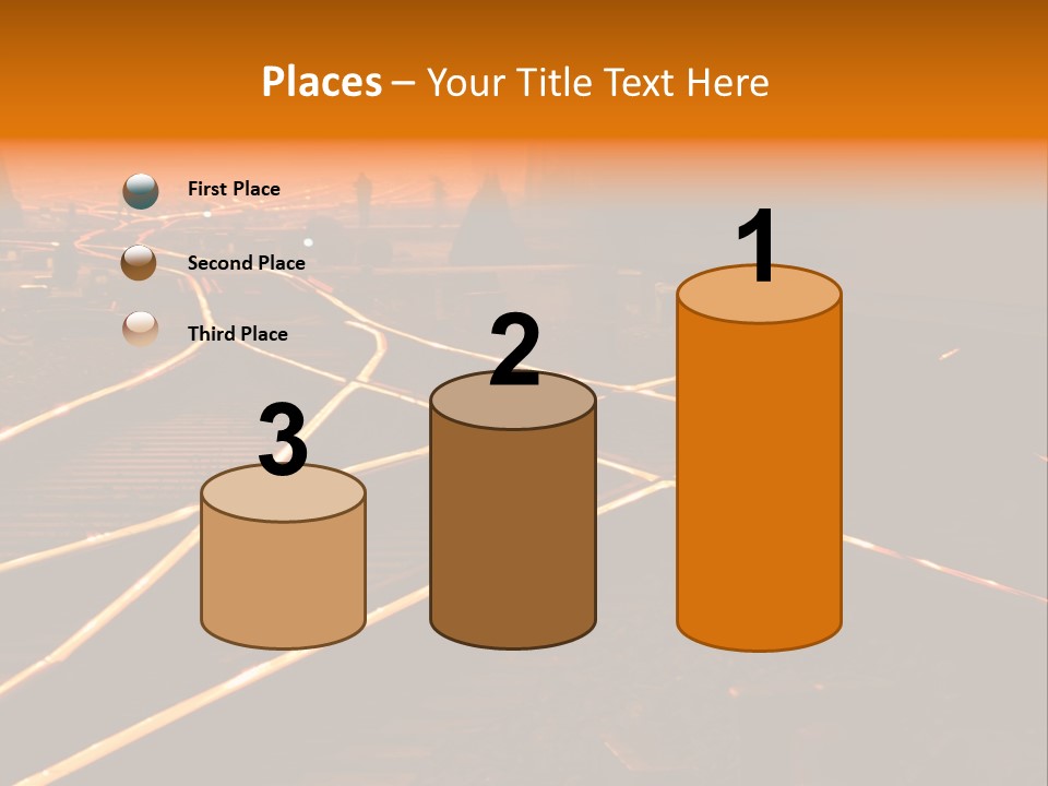 Track Long Way PowerPoint Template