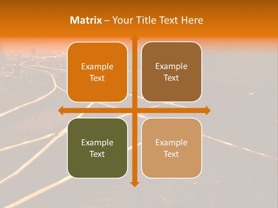 Track Long Way PowerPoint Template