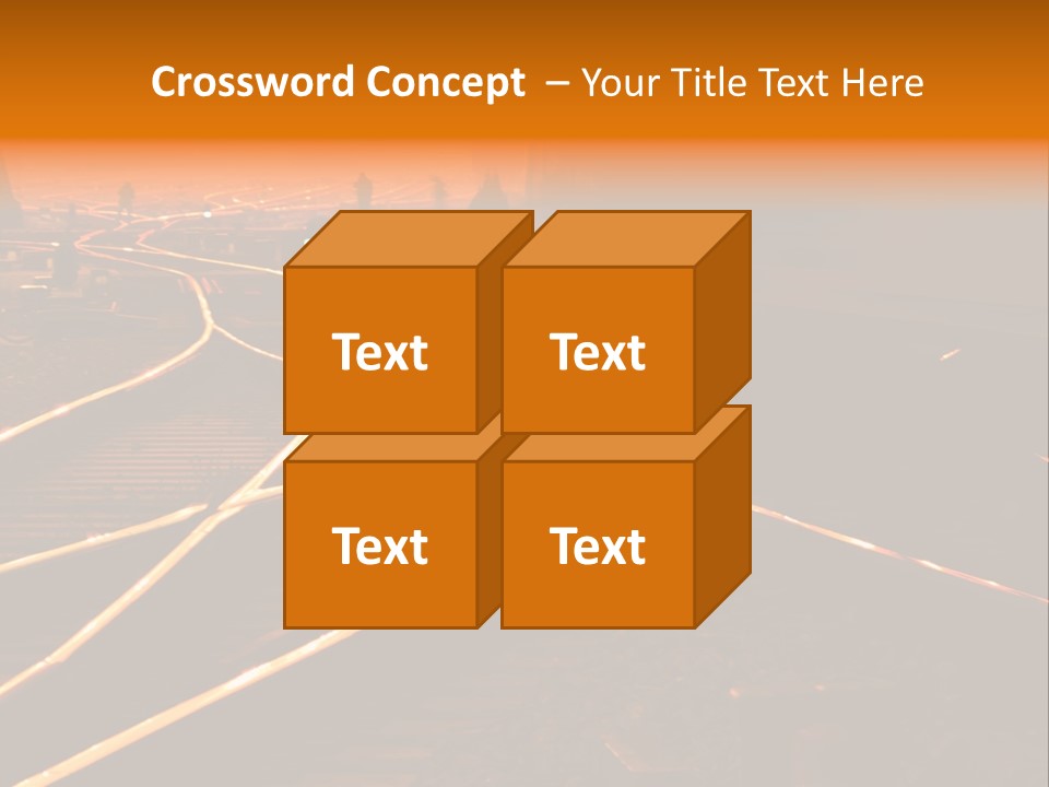 Track Long Way PowerPoint Template