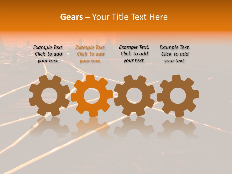 Track Long Way PowerPoint Template