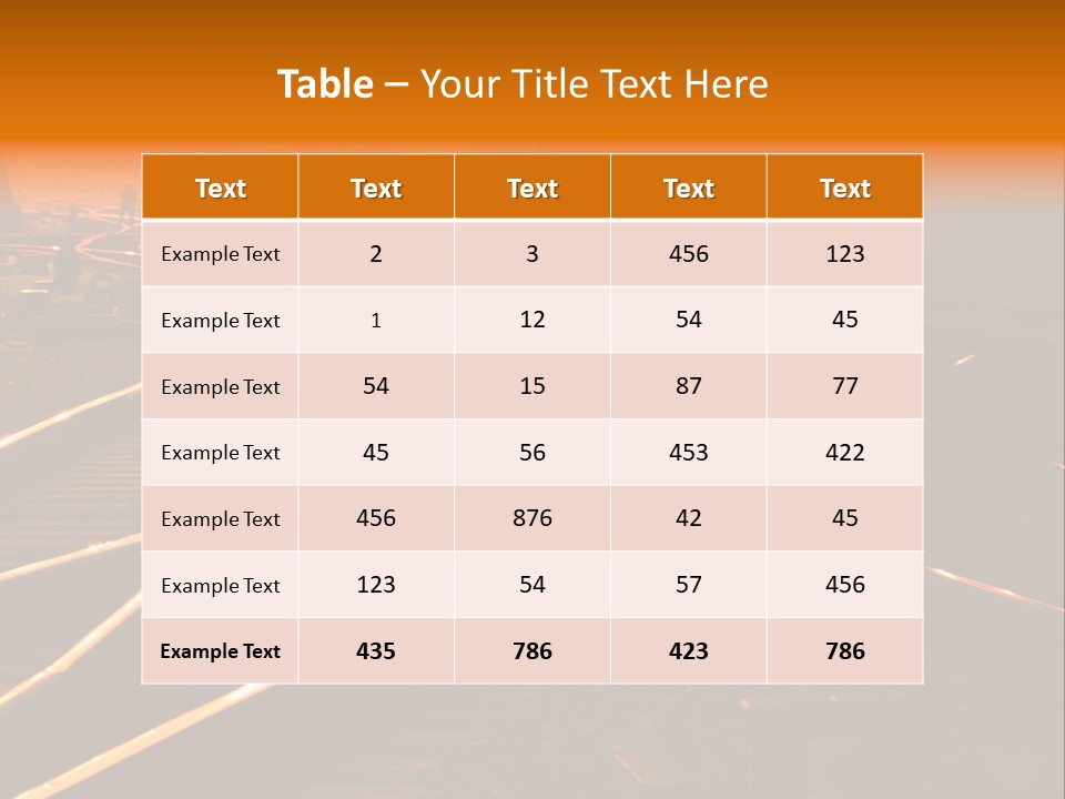 Track Long Way PowerPoint Template