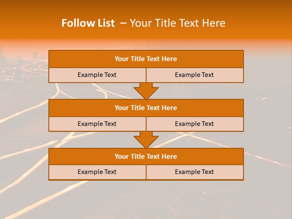 Track Long Way PowerPoint Template