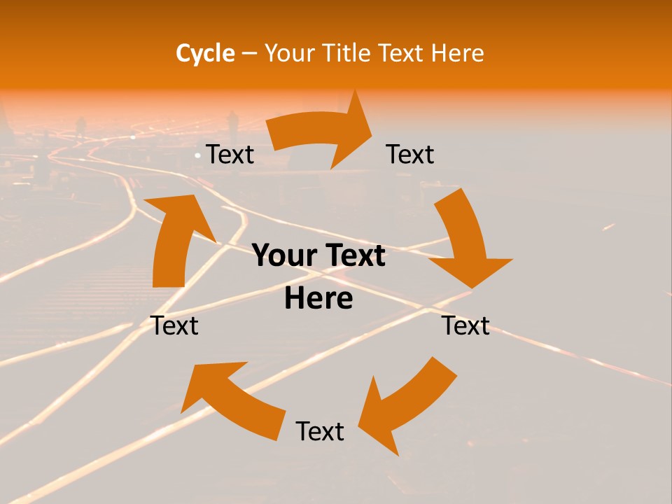Track Long Way PowerPoint Template