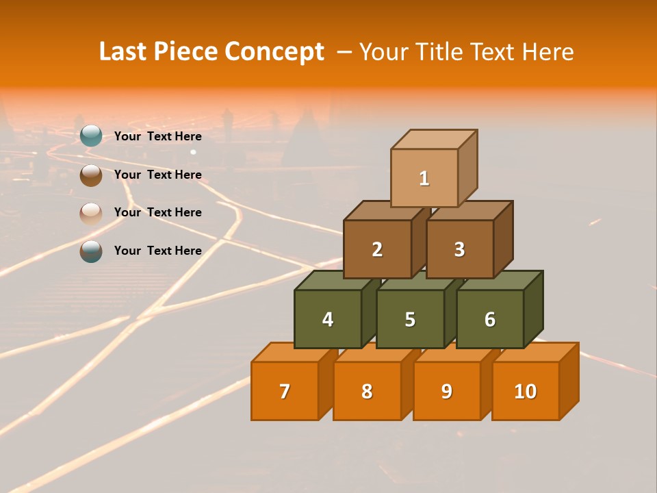 Track Long Way PowerPoint Template