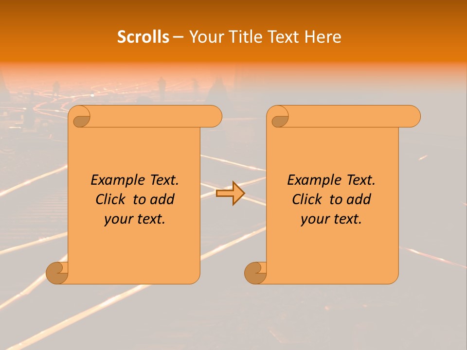 Track Long Way PowerPoint Template
