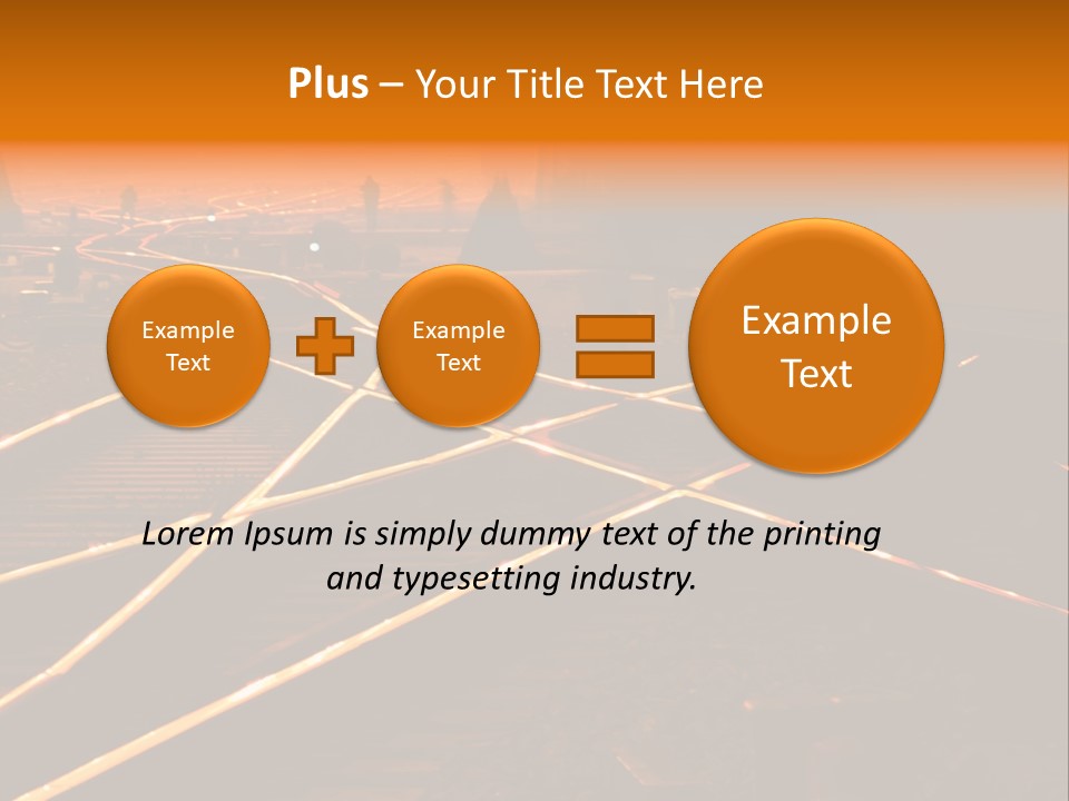 Track Long Way PowerPoint Template