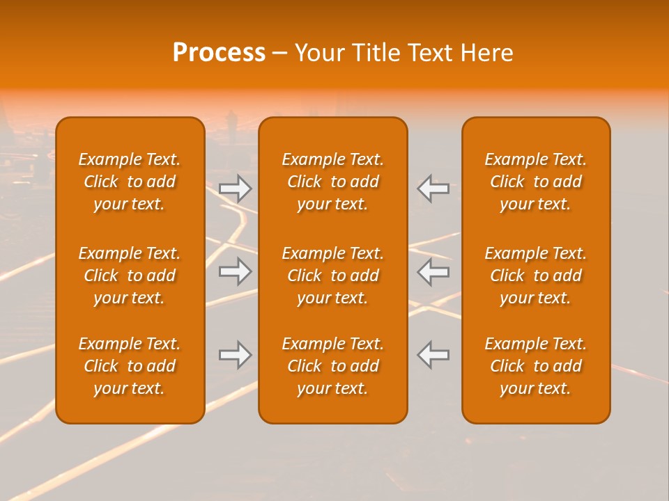 Track Long Way PowerPoint Template