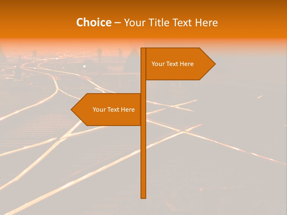 Track Long Way PowerPoint Template