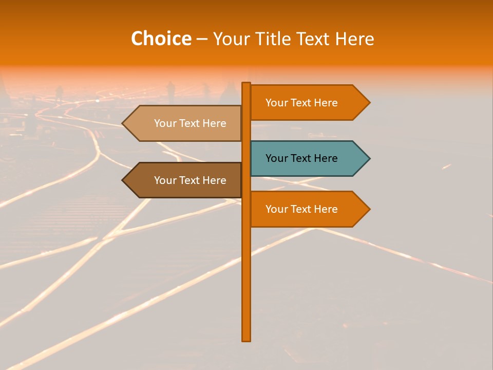 Track Long Way PowerPoint Template