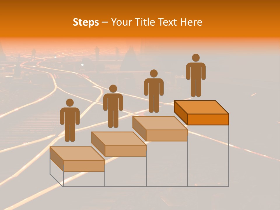 Track Long Way PowerPoint Template