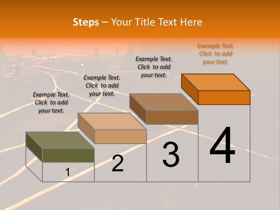 Track Long Way PowerPoint Template