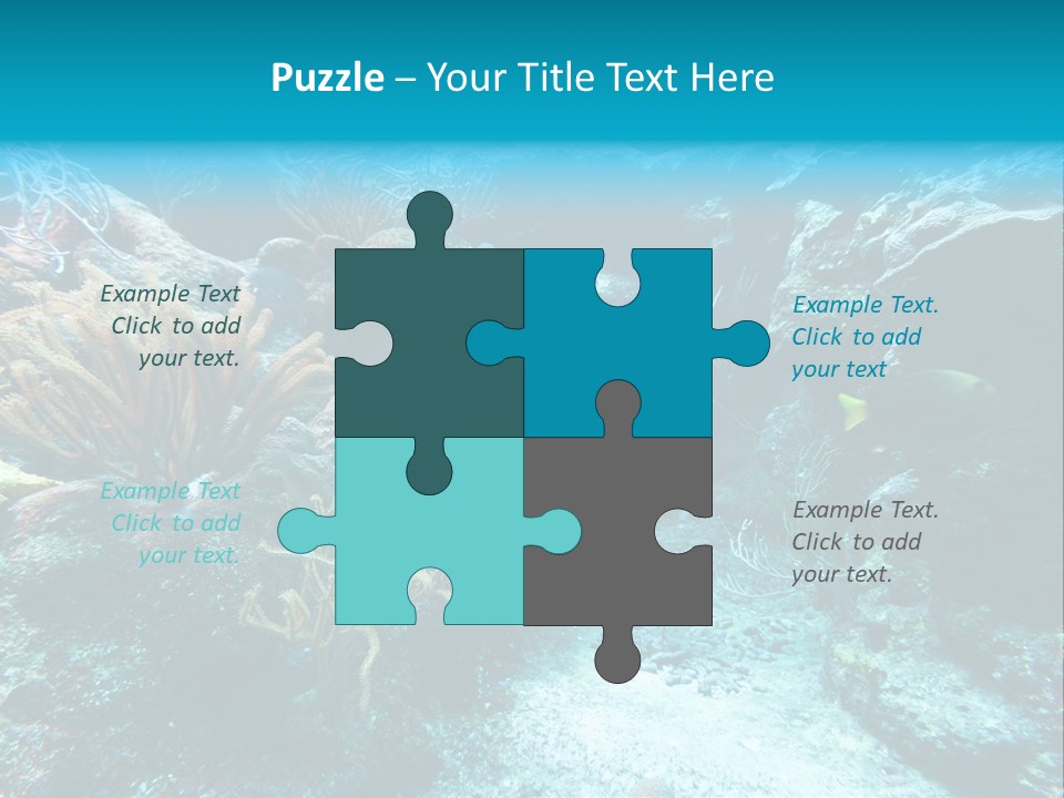 Scenery Yucatan Swimming PowerPoint Template