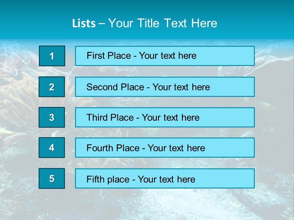 Scenery Yucatan Swimming PowerPoint Template