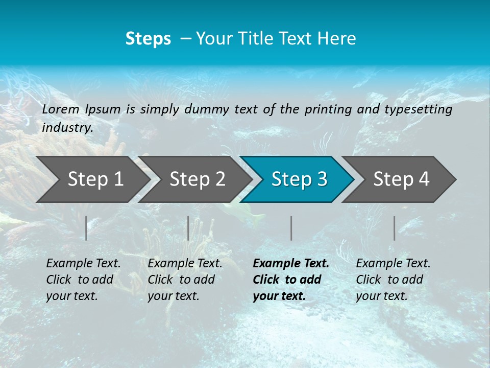 Scenery Yucatan Swimming PowerPoint Template