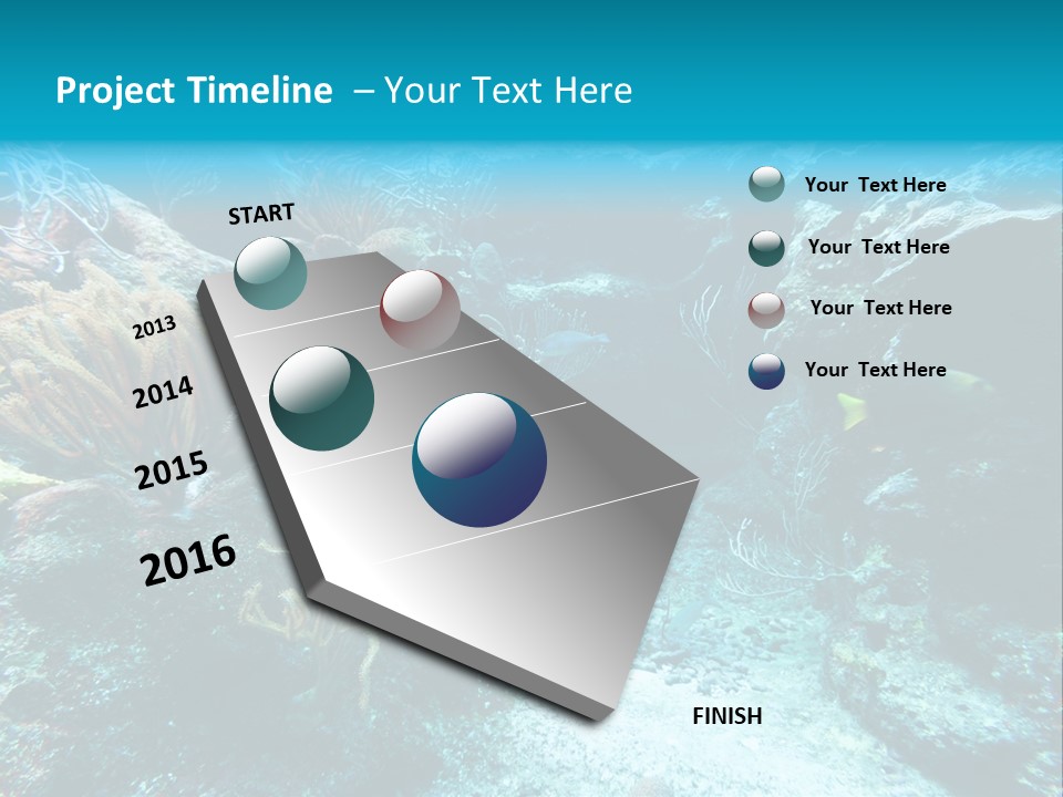 Scenery Yucatan Swimming PowerPoint Template