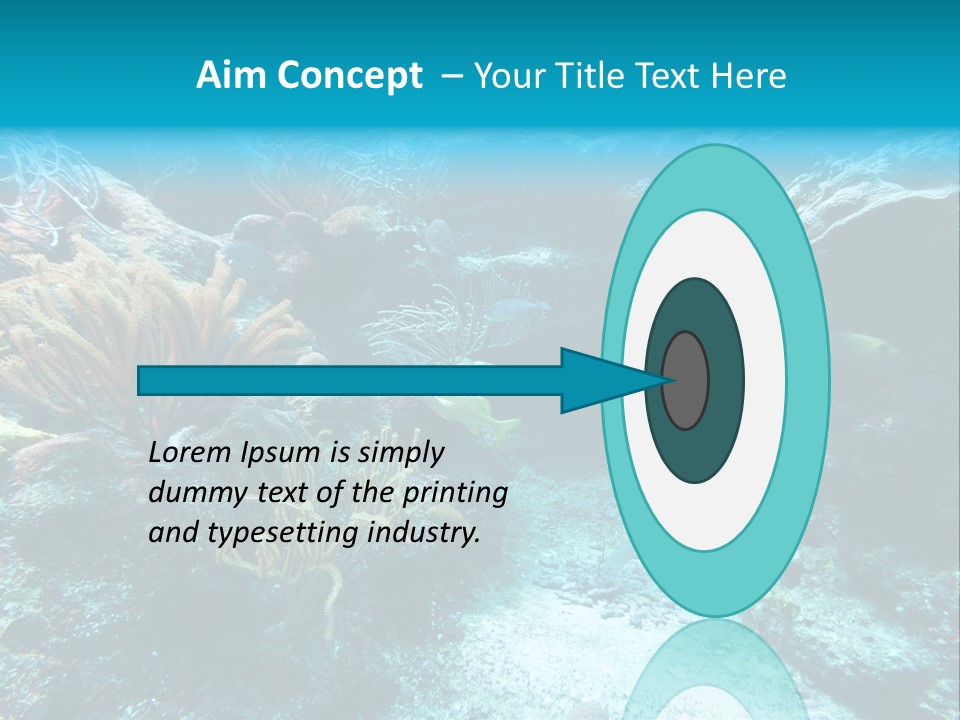 Scenery Yucatan Swimming PowerPoint Template
