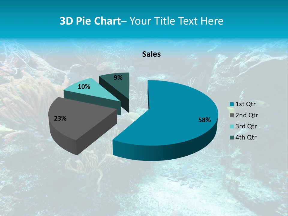 Scenery Yucatan Swimming PowerPoint Template