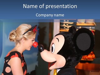 Event Disney Store Mickey Mouse PowerPoint Template