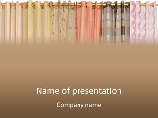 Colorful Textile Tall PowerPoint Template