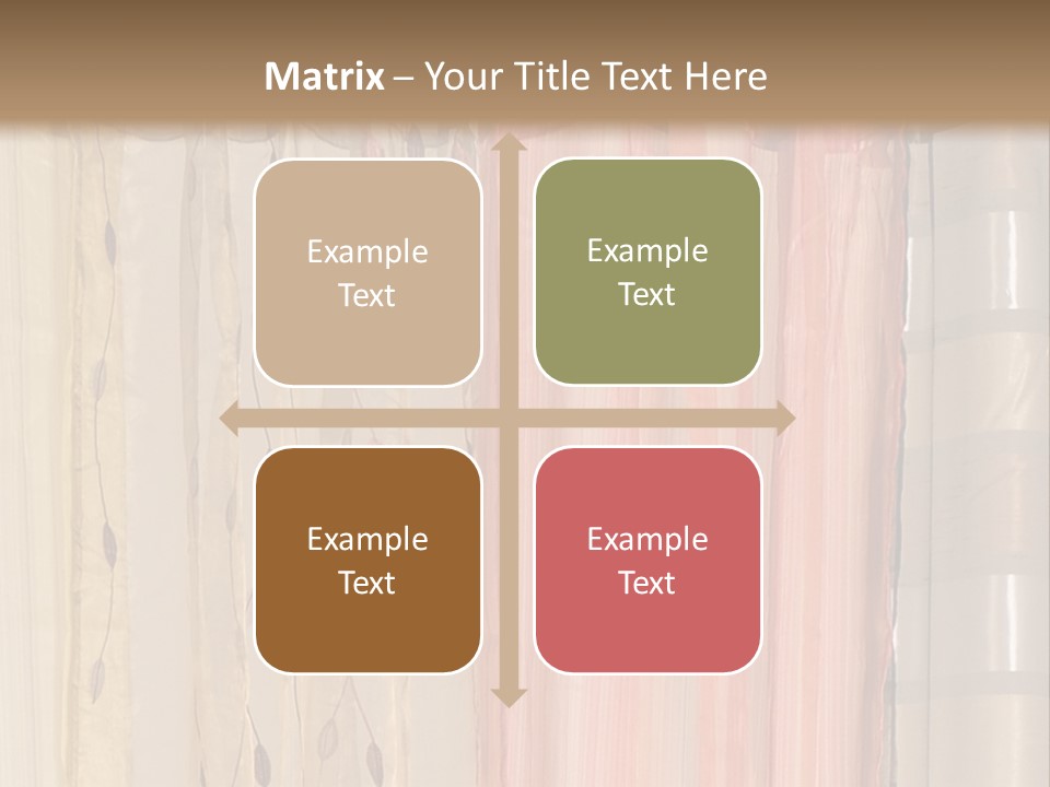 Colorful Textile Tall PowerPoint Template