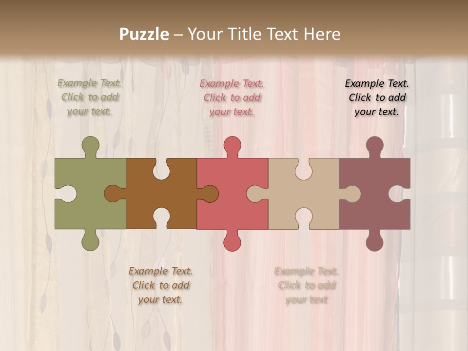 Colorful Textile Tall PowerPoint Template