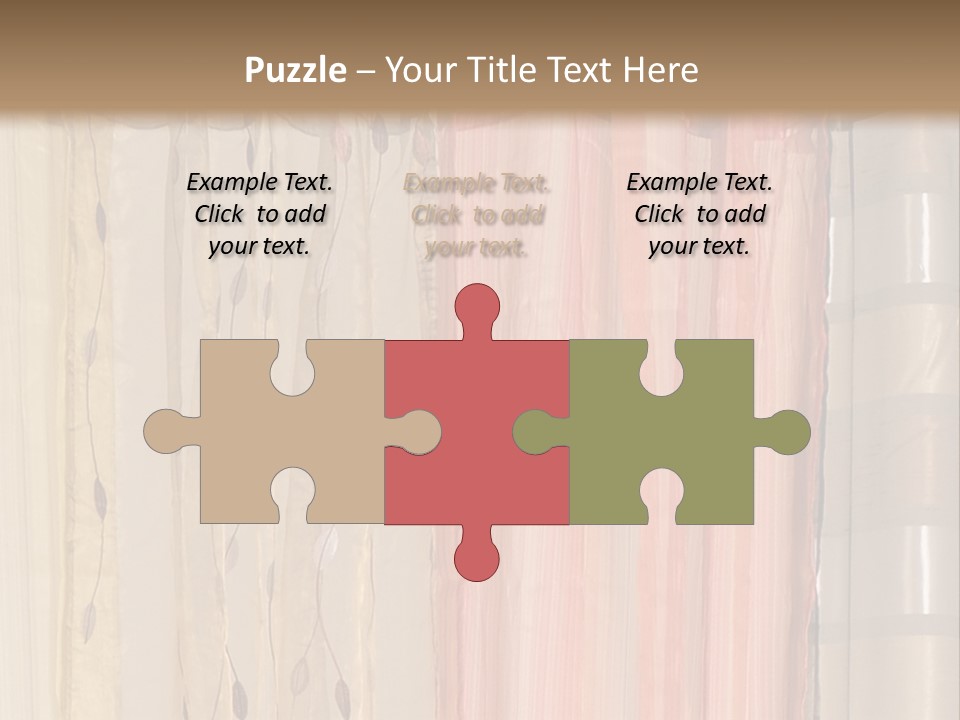 Colorful Textile Tall PowerPoint Template