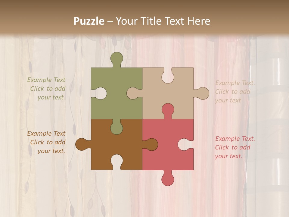 Colorful Textile Tall PowerPoint Template