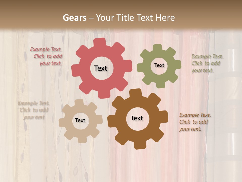 Colorful Textile Tall PowerPoint Template