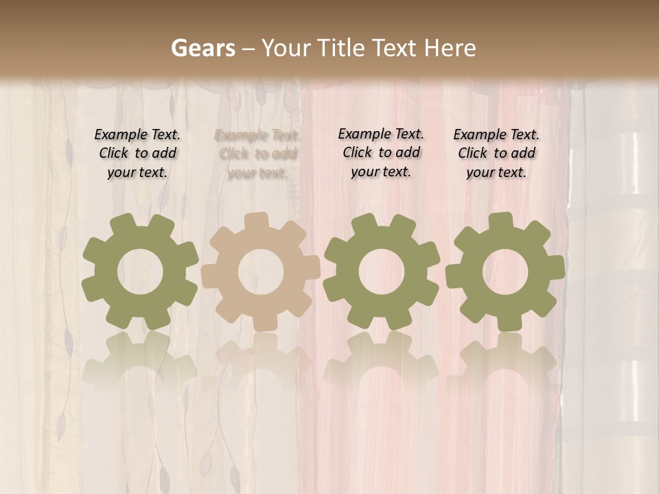 Colorful Textile Tall PowerPoint Template