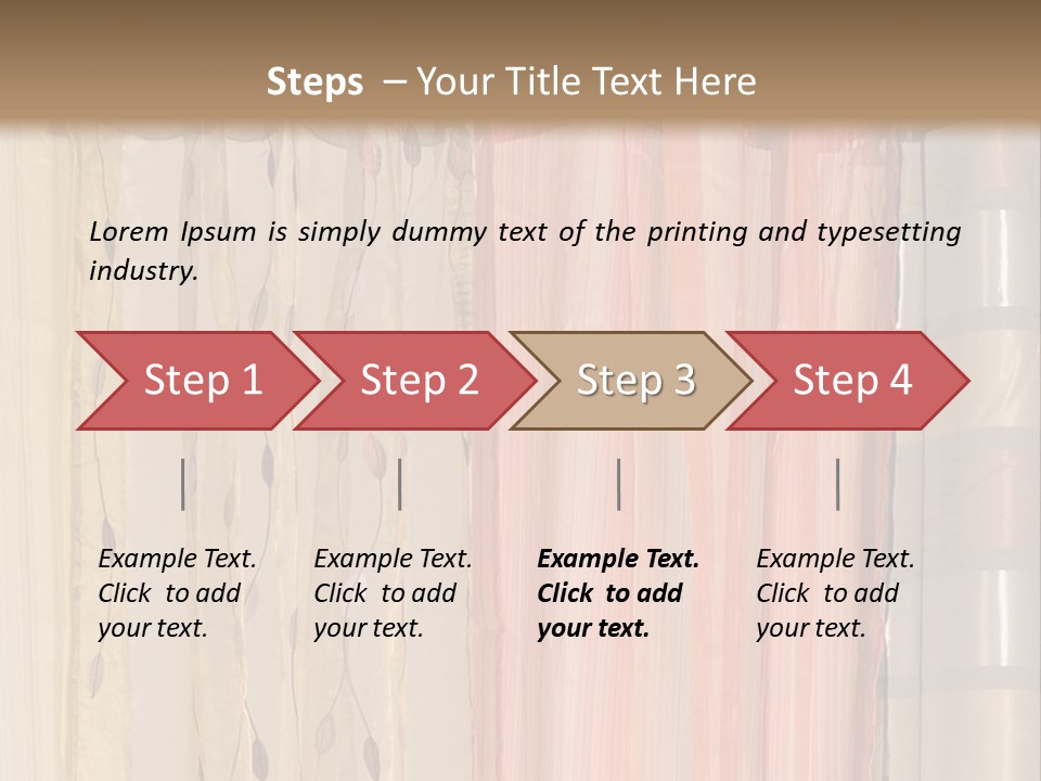 Colorful Textile Tall PowerPoint Template