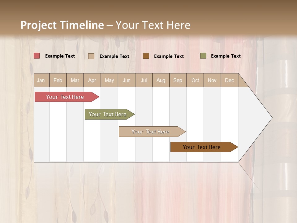 Colorful Textile Tall PowerPoint Template