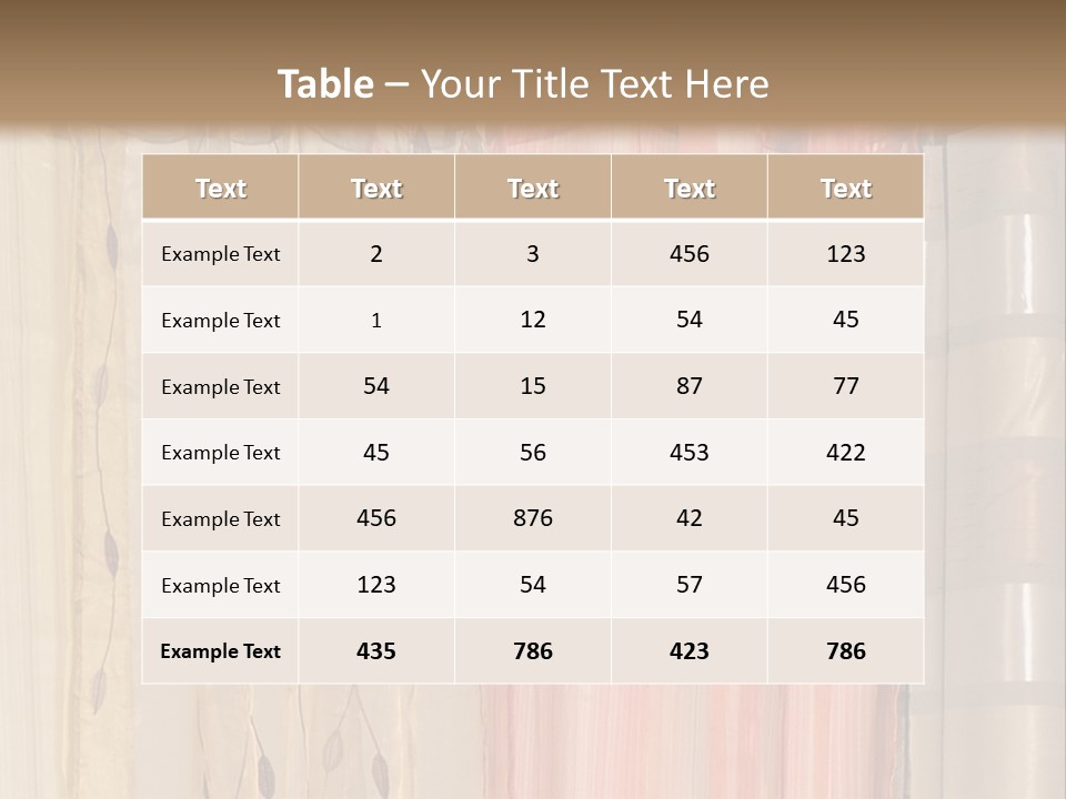 Colorful Textile Tall PowerPoint Template