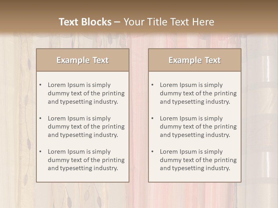 Colorful Textile Tall PowerPoint Template