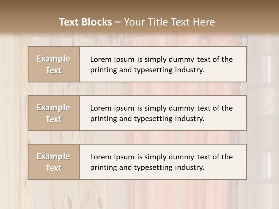 Colorful Textile Tall PowerPoint Template