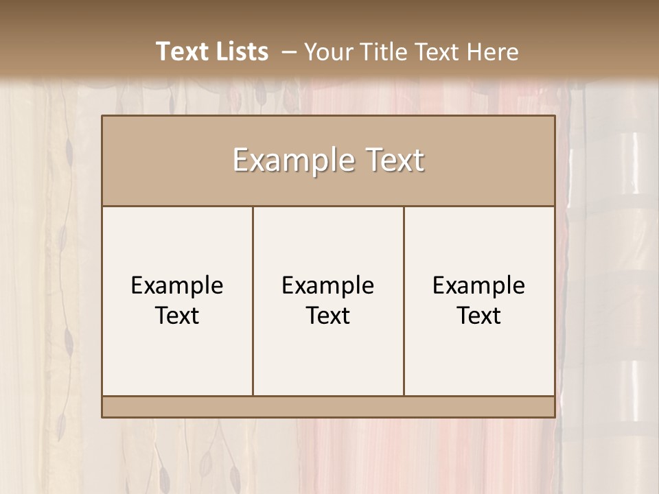 Colorful Textile Tall PowerPoint Template