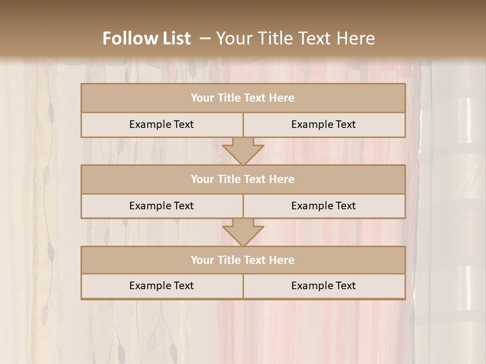 Colorful Textile Tall PowerPoint Template