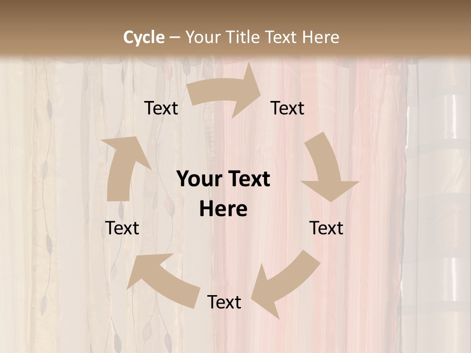 Colorful Textile Tall PowerPoint Template