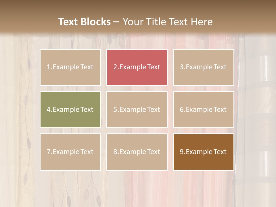 Colorful Textile Tall PowerPoint Template