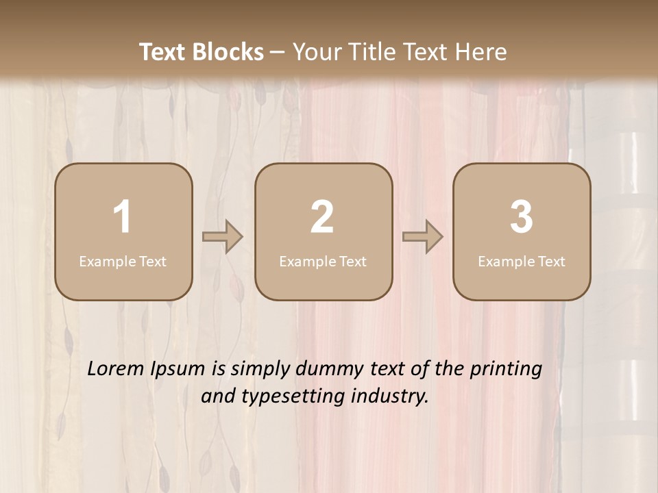 Colorful Textile Tall PowerPoint Template