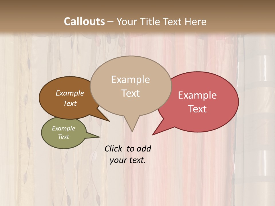Colorful Textile Tall PowerPoint Template
