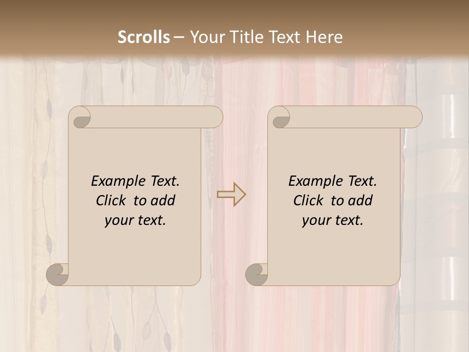 Colorful Textile Tall PowerPoint Template