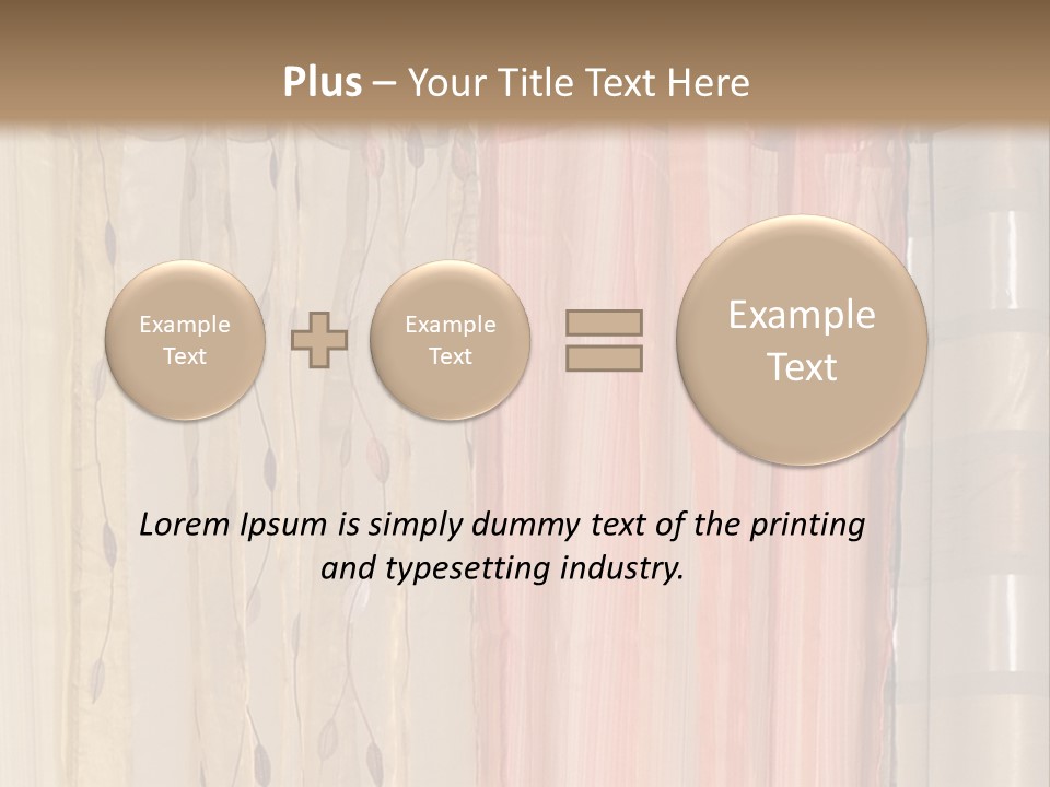 Colorful Textile Tall PowerPoint Template