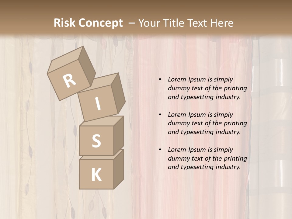 Colorful Textile Tall PowerPoint Template